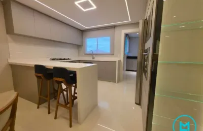 Apartamento mobiliado com 3 suítes | 135m² | 405m do mar – alto padrão em bc