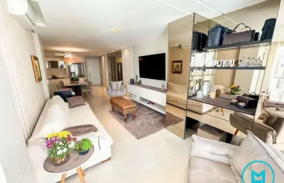 Apartamento mobiliado com 3 suítes e vista panorâmica – 170m do mar em bc