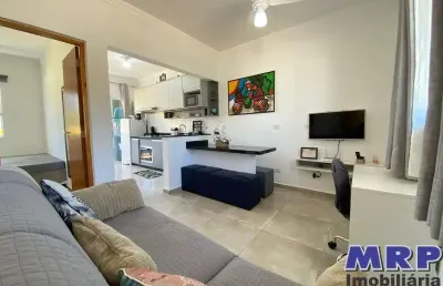 Apartamento novo em ubatuba, 2 dormitórios , com escritura, mobiliado, próximo a praia da maranduba.