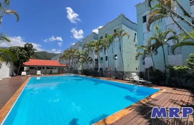 Apartamento na praia do sapê em ubatuba. 2 dormitórios. com piscina. aceita financiamento.
