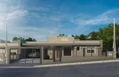 Casas com 3 dormitórios sendo um suíte para venda no bairro industrial em dois irmãos/rs