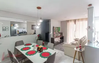 Apartamento à venda na vila guilherme,com 3 quartos, 1 suíte, 3 salas, 2 banheiros, 2 vagas, 79m²