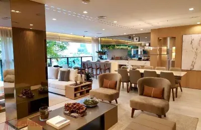 Apartamento à venda emperdizes: 3 quartos, 3 suítes, 3 salas, 5 banheiros, 2 vagas de garagem, 156m²