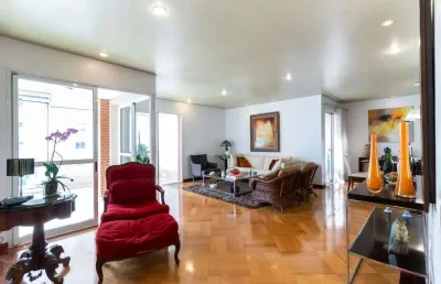 Apartamento com 3 quartos à venda na alameda dos aicás, 927, moema, são paulo, 195 m2 por r$ 3.000.000