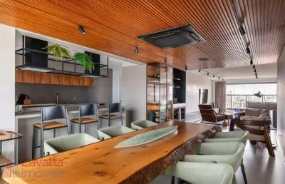 Apartamento mobiliado na vila mariana à venda com 166m², 3 quartos e 2 vagas.