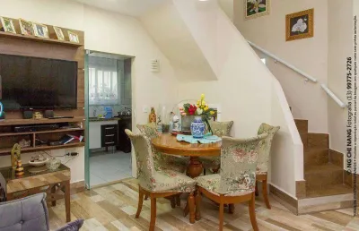 Casa com 3 dormitórios à venda, 88 m² por r$ 750.000,00 - marapé - santos/sp
