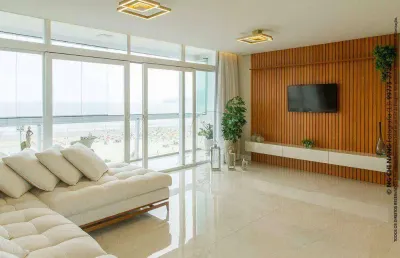 Apartamento com 3 dormitórios, 150 m² - venda por r$ 2.515.000,00 ou aluguel por r$ 21.520,00/mês - gonzaga - santos/sp