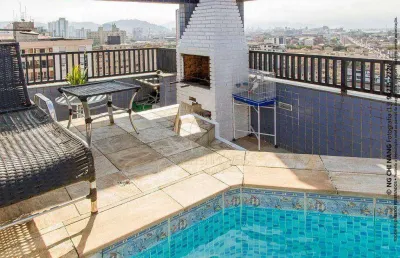 Cobertura com 3 quartos à venda no Estuário, Santos 