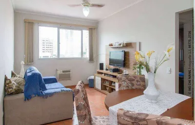 Apartamento com 1 dormitório à venda, 67 m² por r$ 430.000,00 - boqueirão - santos/sp