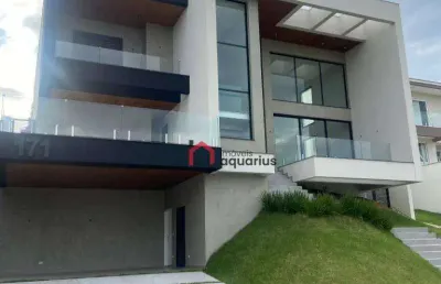 Sobrado com 4 dormitórios à venda, 440 m² por r$ 4.900.000,00 - condomínio reserva do paratehy - são josé dos campos/sp