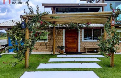 Casa com 4 dormitórios à venda, 338 m² por r$ 1.500.000,00 - condomínio quinta dos lagos - paraibuna/sp
