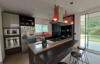 Casa com 3 dormitórios, 512 m² - venda por r$ 2.659.000,00 ou aluguel por r$ 12.627,00/mês - residencial recanto santa bárbara - jambeiro/sp
