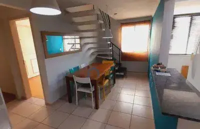 Apartamento cobertura duplex no edificio spazio campo alvorada, 2 dormitórios à venda, 117 m² por r$ 499.000 - jardim américa - são josé dos campos/sp