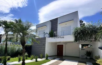 Sobrado com 4 dormitórios à venda, 283 m² por r$ 4.550.000,00 - riviera de são lourenço - bertioga/sp