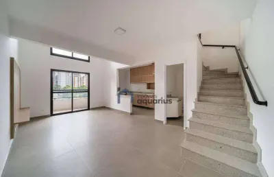 Apartamento duplex com 1 dormitório para alugar, 78 m² - jardim aquarius - são josé dos campos/sp