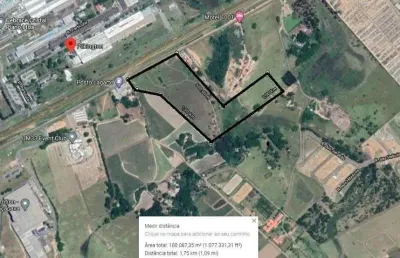 Área à venda, 100000 m² por r$ 38.500.000,00 - santa luzia - caçapava/sp