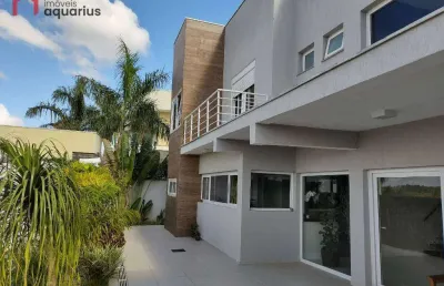 Sobrado no condomínio lago dourado com 3 dormitórios, 365 m² -  chácaras rurais de guararema - jacareí/sp