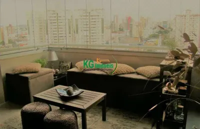Lindo apartamento 3 exclusivas suítes planejadas | ar condicionado | varanda gourmet c/ churrasqueira - 3 vagas - a venda - centro - santo andré/sp.