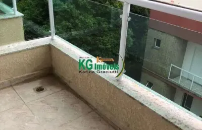 Perfeita cobertura 2 dorm. sendo uma suíte com uma ótima localização por r$ 450.000,00
