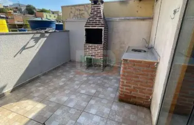 Linda cobertura 2 dormitórios - 84 mts - a venda por r$280.000 - jd. santo andré - santo andré/sp