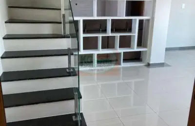 Linda cobertura frente c/ elevador | 3 dorm c/ sacada ampla | suíte | escritório | espaço gourmet | 2 vagas - 166 mts - a venda - r$ 898.000,00 - parque das nações - santo andré/sp.