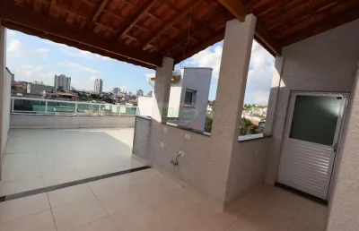 Linda cobertura nova c/ elevador | acesso interno | 2 dorm | suíte | espaço gourmet | 1 vaga coberta - 78 mts - venda - r$ 430.00,00 - vila pires - santo andré/sp.