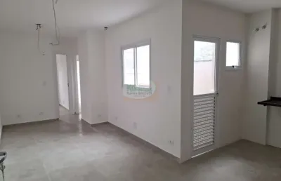 Lindo apartamento novo c/ elevador | 2 dormts | suíte | quintal | terraço | 1 vaga - 50 mts - a venda - r$ 320.000,00 - vila guarani - santo andré/sp.