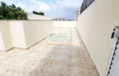 Linda cobertura para locação por apenas r$1.800,00|  2 dormitórios  | 84m²  |  1 vaga de garagem  |  parque das nações  - santo andré / sp