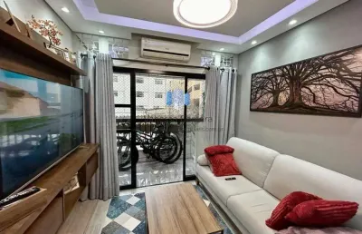 Apartamento para venda em são vicente, centro, 2 dormitórios, 1 suíte, 3 banheiros, 1 vaga