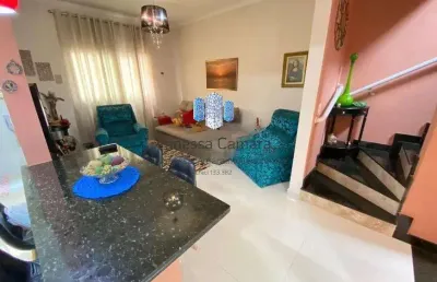 Casa para venda em santos, gonzaga, 2 dormitórios, 2 suítes, 3 banheiros, 1 vaga