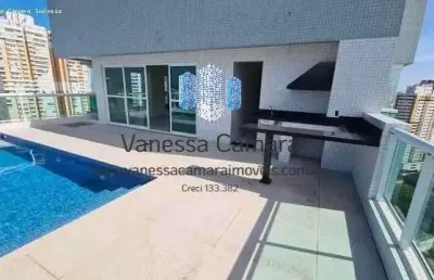 Cobertura para venda em santos, gonzaga, 4 dormitórios, 3 suítes, 5 banheiros, 3 vagas