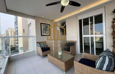 Apartamento para venda em santos, boqueirão, 3 dormitórios, 3 suítes, 5 banheiros, 3 vagas