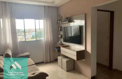 Vende-se apartamento, 3 dormitórios, 1 suíte, garagem coberta ,73m² por r$ 335.000,00 - mogi moderno, mogi das cruzes