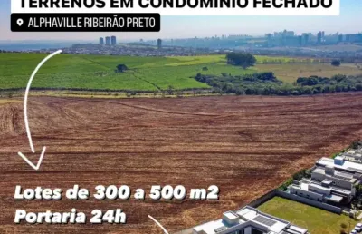 Lotes de 300 a 500 m² em alphaville - lançamento ribeirão preto