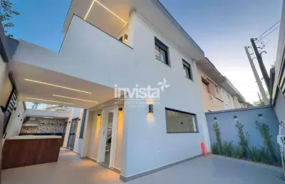 Casa com 3 quartos à venda no Ponta da Praia, Santos 