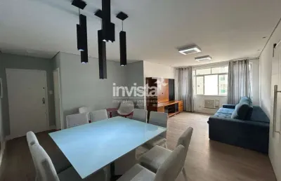 Apartamento com 3 quartos para alugar no Pompéia, Santos 