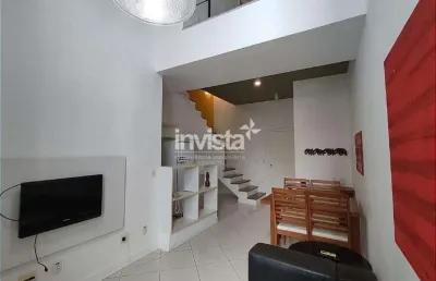 Flat com 2 quartos à venda no Gonzaga, Santos 