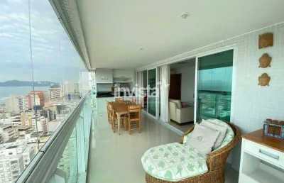 Apartamento 3 suítes e varanda vista mar no residencial stella maris