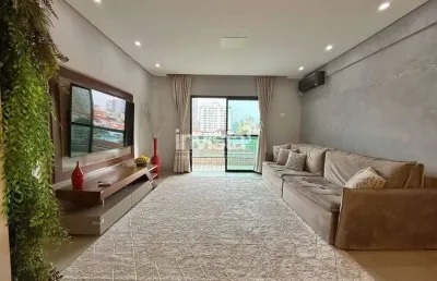 Apartamento reformado com 2 suítes, escritório, 1 vaga, lazer no embaré em santos
