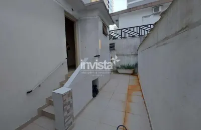 Sobrado à venda, 213 m², 3 dormitórios, uma quadra da praia, pompéia-santos