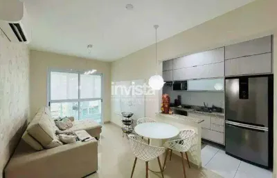 Apartamento 1 dormitório com varanda a 1 quadra da praia!!!