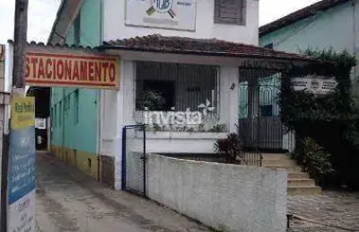 Terreno, com aproximadamente 638m², localizado no bairro do gonzaga em santos/sp.