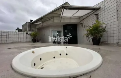 Cobertura com 3 quartos para alugar no Encruzilhada, Santos 