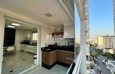 Apartamento com 3 quartos para alugar no Embaré, Santos 