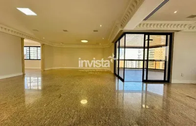 Apartamento no bairro do gonzaga em santos com 4 suítes
