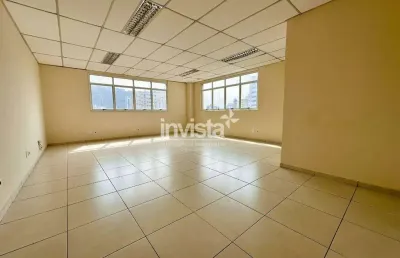 Sala comercial para alugar na Vila Mathias, Santos 