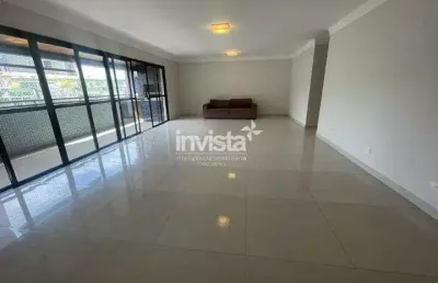 Apartamento com 4 quartos para alugar no Boqueirão, Santos 