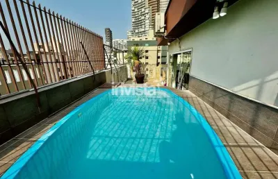 Cobertura com 3 quartos à venda no Pompéia, Santos 