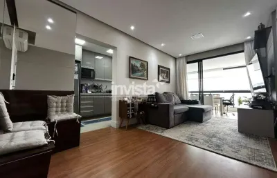 Apartamento mobiliado no bairro da aparecida em santos