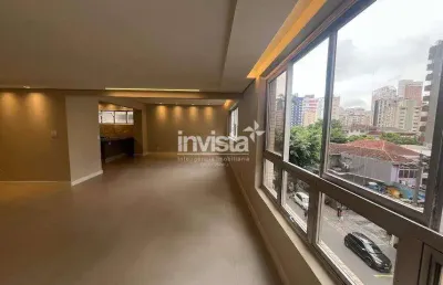 Apartamento com 3 quartos para alugar no Boqueirão, Santos 